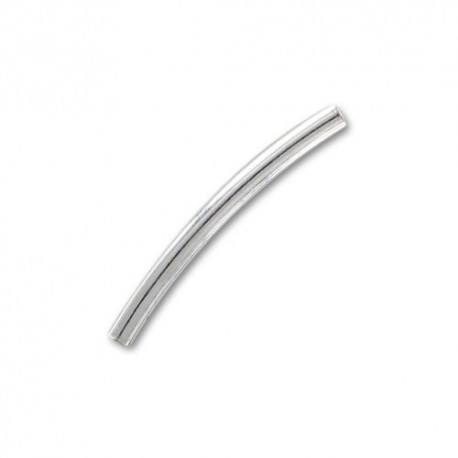 Tube courbé argent 925 19 mm diamètre 1.5 mm lot de 5 pièces