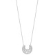 Collier tendance ethnique en argent massif 925/000 rhodié