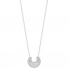 Collier tendance ethnique en argent massif 925/000 rhodié