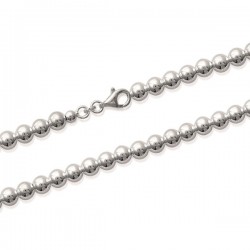 Bracelet Argent 925 maille boules 6 mm