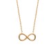 Collier en plaqué or signe infini bijou infiniment tendance