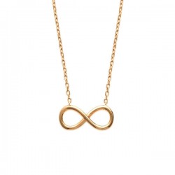 Collier en plaqué or signe infini bijou infiniment tendance