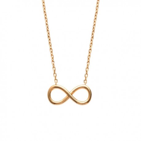 Collier en plaqué or signe infini bijou infiniment tendance