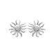 Boucles d'oreilles soleils en Argent 925 diamètre 10 mm