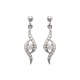 Boucles d'oreilles argent 925/000 et zirconium