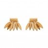 Boucles d'oreilles en plaqué or 18 carats petites gouttes bijoux tendance
