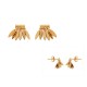 Boucles d'oreilles en plaqué or 18 carats petites gouttes bijoux tendance