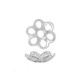 Argent 925 - Coupelles filigranes 6,5 mm en argent 925 Lot de 5