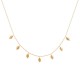 Collier plaqué or 18 carats pendants petites feuilles