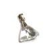 Pendentif triangle cristal Swarovski et argent 925/000