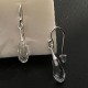 Boucles d'oreilles gouttes cristal Swarovski et argent 925/000