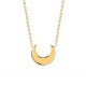 Collier lune en plaqué or 18 carats bijou tendance