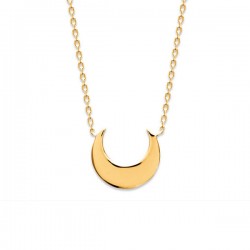 Collier lune en plaqué or 18 carats bijou tendance