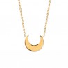 Collier lune en plaqué or 18 carats bijou tendance