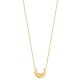 Collier lune en plaqué or 18 carats bijou tendance