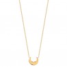 Collier lune en plaqué or 18 carats bijou tendance