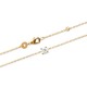 Bracelet en plaqué or 18 carats et zirconium 5 mm bijou tendance
