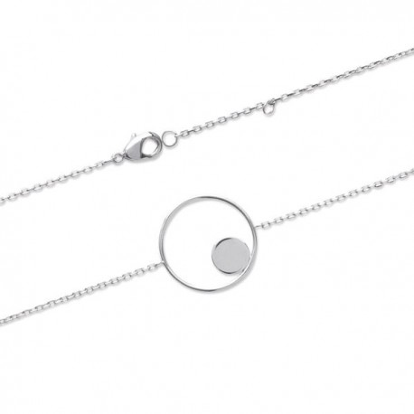 Bracelet cercle en argent massif 925/000 bijou tendance