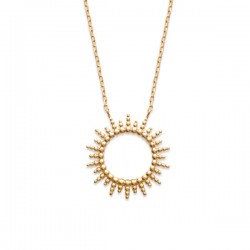 Collier soleil en Plaqué Or 18 carats bijou tendance