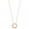 Collier soleil en plaqué or 18 carats