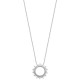 Collier soleil en argent massif 925/000 rhodié bijou tendance