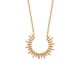 Collier Plaqué Or 18 carats pendentif soleil Bijou tendance