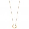 Collier Plaqué Or 18 carats pendentif soleil Bijou tendance