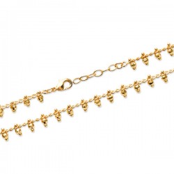 Bracelet pampilles boules en plaqué or 18 carats