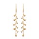 Boucles d'oreilles pampilles Plaqué Or 18 carats et zirconium