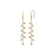 Boucles d'oreilles pampilles Plaqué Or 18 carats et zirconium