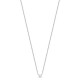 Collier argent massif 925/000 petit solitaire zirconium griffé diamètre 4 mm