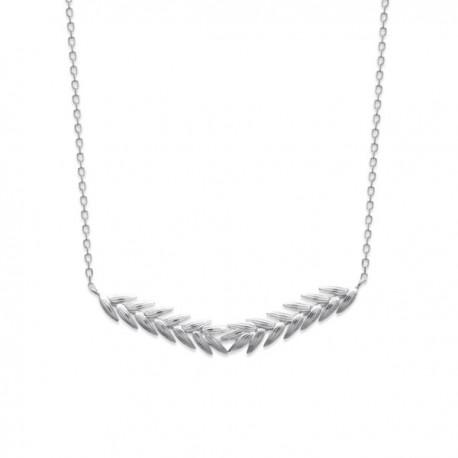 Collier épis de blé en argent massif 925/000 rhodié Bijou tendance