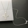 Collier pendentif tête de girafe sur fine chaine argent 925/000 