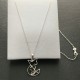 Collier pendentif renard argent 925/000 sur fine chaine longueur 42 cm