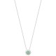 Collier pendentif soleil argent massif 925/000 pierre naturelle aventurine