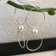 Boucles d'oreilles créoles argent 925/000 pendants anneaux ciselés 