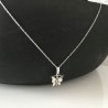 Collier pendentif petit papillon en argent 925/000 sur fine chaine