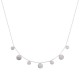 Collier pampilles argent 925/000 rhodié effet martelé Bijou tendance