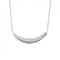 Collier épis de blé argent massif 925/000 rhodié