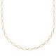 Collier maille ovale en plaqué or 18 carats