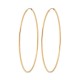 Boucles d'oreilles Plaqué Or fines créoles diamètre 70 mm