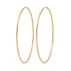 Boucles d'oreilles Plaqué Or 18 carats fines créoles diamètre 60 mm