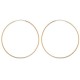Boucles d'oreilles Plaqué Or 18 carats fines créoles diamètre 60 mm