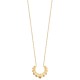 Collier Plaqué Or 18 carats motifs feuilles Bijou nature