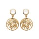 Boucles d'oreilles Plaqué Or 18 carats et nacre naturelle Bijou nature