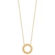 Collier anneau épis de blé en plaqué or 18 carats Bijou tendance