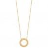 Collier anneau épis de blé en plaqué or 18 carats Bijou tendance