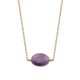 Collier Plaqué Or 18 carats pierre naturelle améthyste
