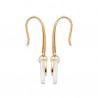 Boucles d'oreilles Plaqué Or 18 carats et nacre véritable