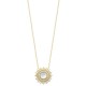 Collier soleil Plaqué Or 18 carats et nacre naturelle 